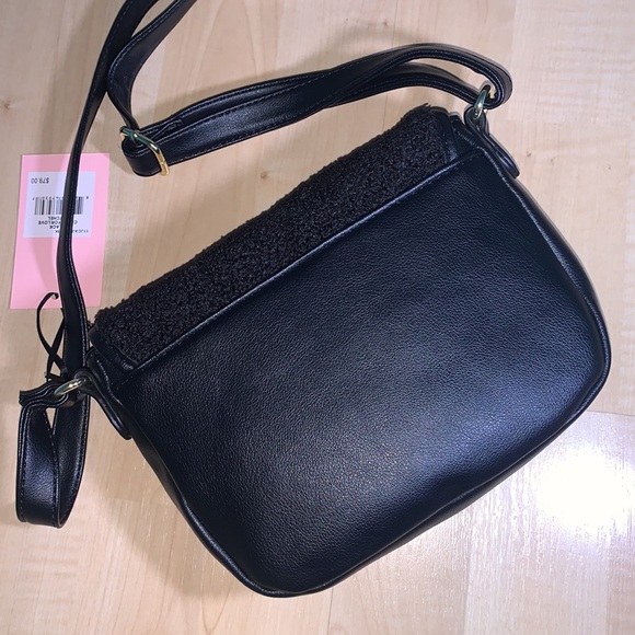 JUICY COUTURE CRAZY FOR LOVE Shearling Crossbody Purse - Picture 2 of 8